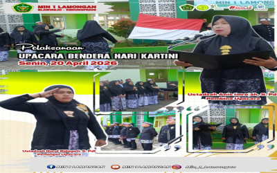 MIN 1 Lamongan Gelar Upacara Bendera Peringatan Hari Kartini Tahun 2026